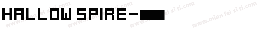HALLOW SPIRE字体转换